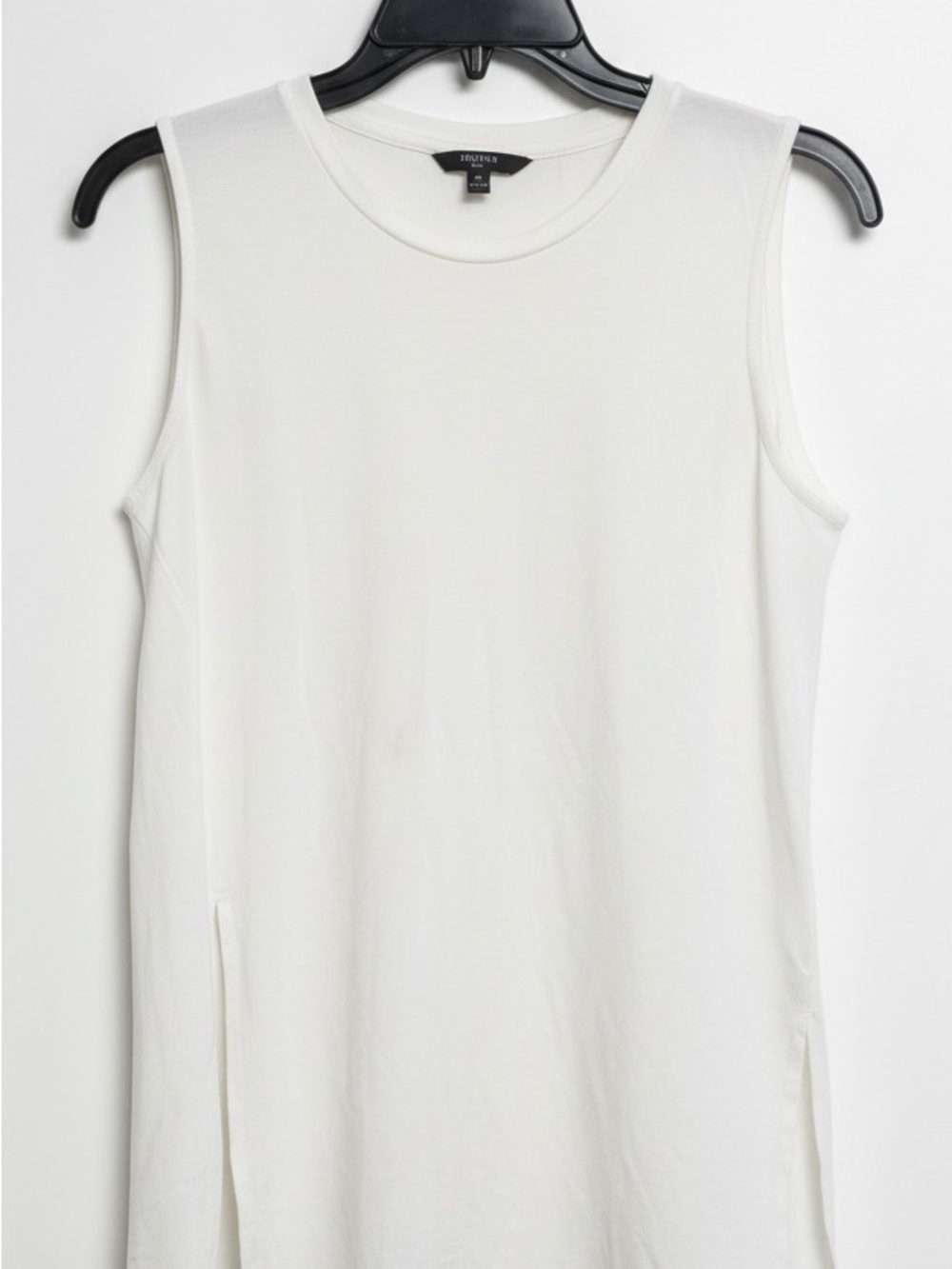 Tresics Ivory Tunic Tank Top  Petite Small Side-Slit Tunic